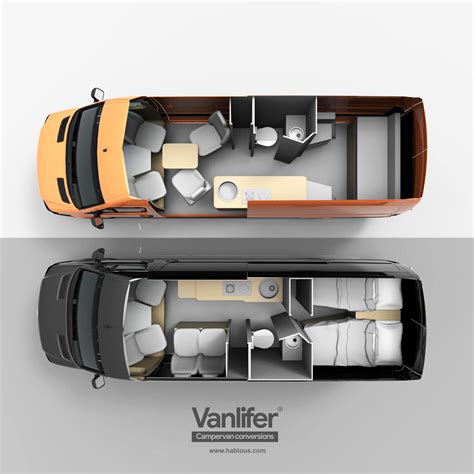 Vanlifer Conversions Mercedes Sprinter Layouts Diy Van Camper