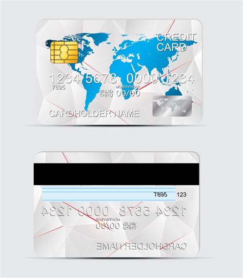 Polygon Texture Realistic Credit Cards Templates 682449 Vector Art At