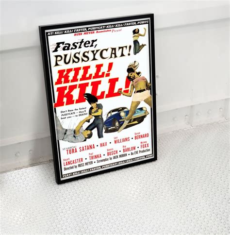 Vintage Faster Pussycat Kill Kill Movie Poster Print Cult Classic Home Decor Movie Poster