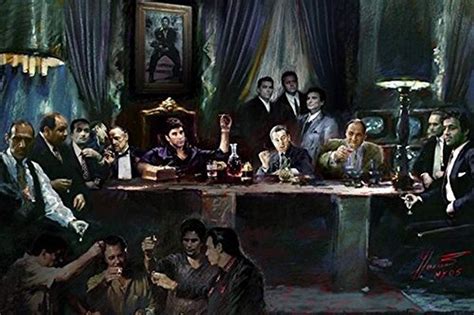 Gangster Last Supper By Ylli Haruni 36x24 Art Print Poster Godfather