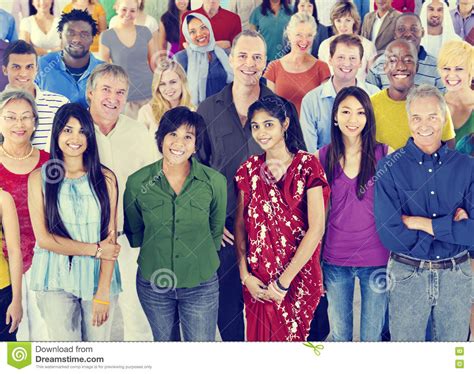 Large Group Of Multiethnic People Diversity Concept Stock Image Image