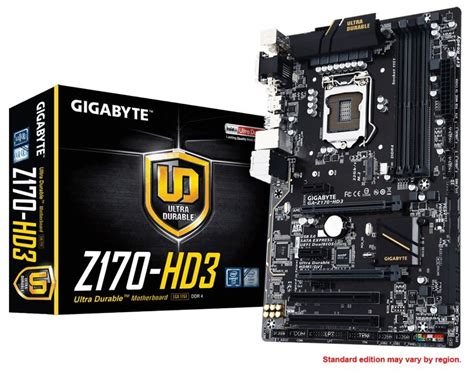 Gigabyte Ga Z170 Hd3 Ddr4 Intel Z170 Chipset Lga1151 Skylake Atx
