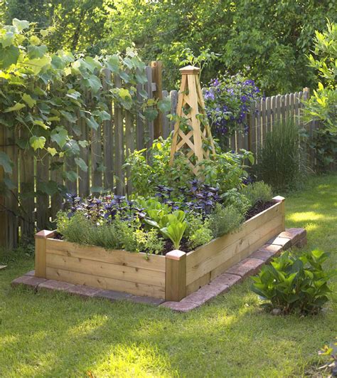 Small Space Gardening Build A Tiny Raised Bed Vegetable Garden Design Vegetable Garden
