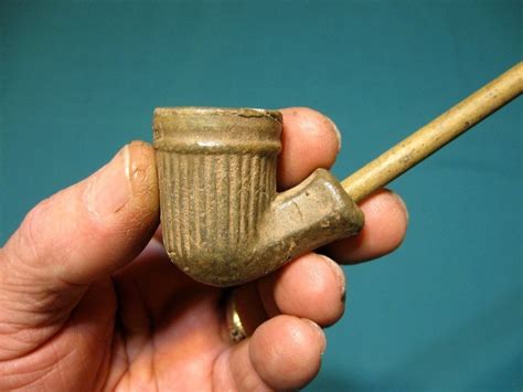 Trd Antique Pamplin Clay Tobacco Pipe