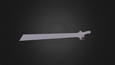 Aot Sword D Model By Skyinapond Xthehoatzin E Sketchfab