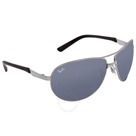 Ray Ban Grey Aviator Mens Sunglasses Rb3393 00487 64 Aviator Ray Ban Sunglasses Jomashop