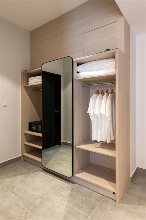 The Canvas Suite Wardrobe With Full Height Mirror Open Wardrobe Open