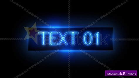 Neon Sign After Effects Project Revostock Free After Effects