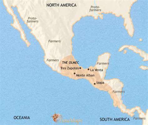 Olmec Location Map