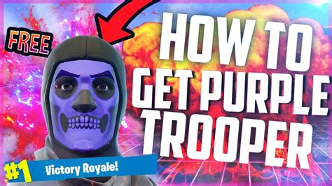 How To Get Purple Skull Trooper In Fortnite Battle Royale Youtube