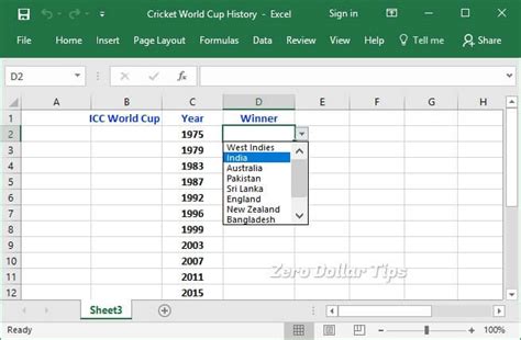 Excel Drop Down List Learn How To Create With Examples Riset