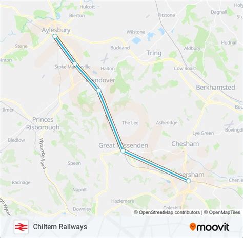 Chiltern Railways Route Schedules Stops And Maps Amersham Updated