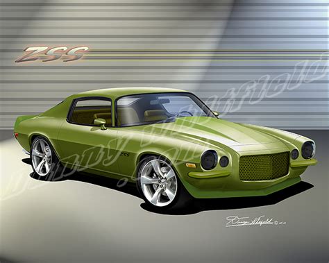 1970 Chevrolet Camaro Art Prints By Danny Whitfield The Automotive