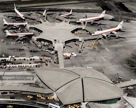 New York Kennedy Airport Aerial View Of Twa Flight Centers Flight