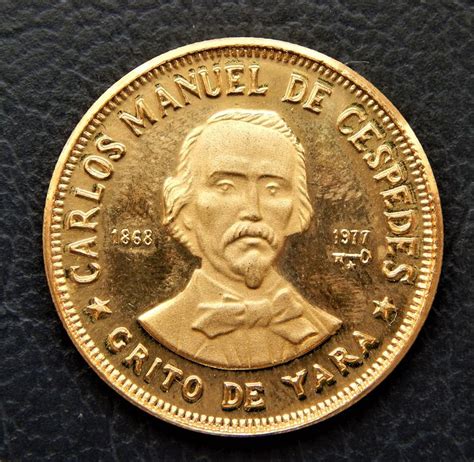 The symbol for usd can be written $. Cuba - 100 Pesos 1977 - Carlos Manuel de Cespedes - Muy ...