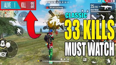 Kill your enemies.the powerful guns increase your chances of survival in free fire battlegrounds game.in free fire battlegrounds pc game, you have. Free Fire World Record 33 Kills | Free Fire Classic Match ...