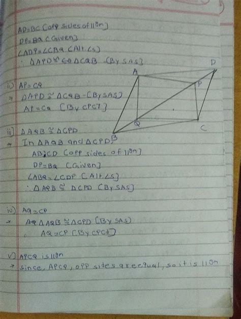 E And F Are Points On Diagonal Ac Of A Parallelogram Abcd Such That Ae