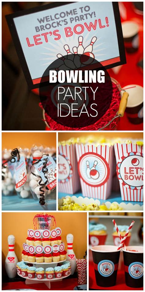 Bowling Birthday Bowing Theme 9th Birthday Party Catch My Party