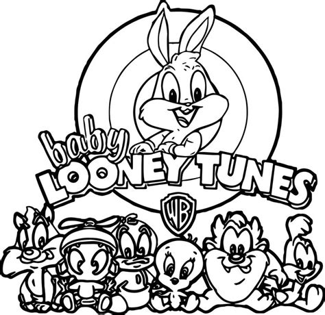 Warner Bros Baby Looney Tunes All Coloring Page Baby Looney Tunes