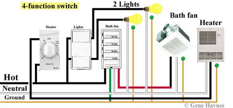 I have a pretty standard hunter ceiling fan light combo. Bathroom Fan Light Combo Wiring Diagram For Your Needs