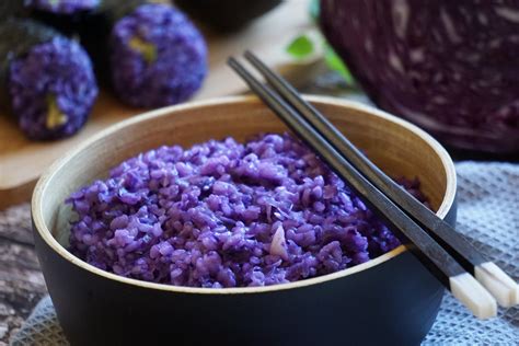 Purple Rice Its All About The Color Vegan And Colors