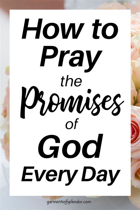 How To Pray God S Promises Artofit