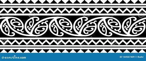 Polynesian Tattoo Indigenous Primitive Art Vector Illustration