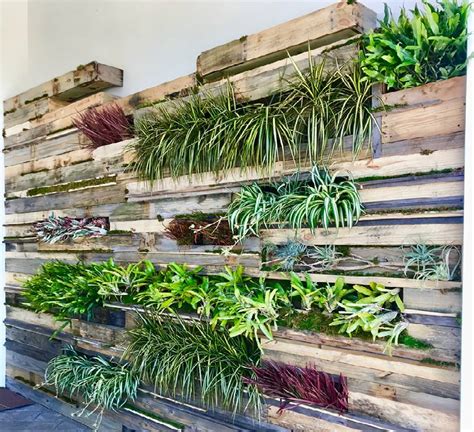 Courtesy photo reuse a pallet from your yard or pick one up at the eco station for freestaple an old sheet or other recycled fabric to the inside front, back, sides and bottom of the pallet, creating… Living Wall Pallet / Vertical Vegetable Garden Ideas - Includes tips on safe pallets to use, and ...