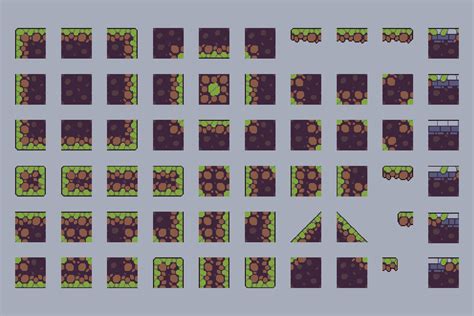 Pixel Tilesets Dungeon Platformer Pixel Art Tileset