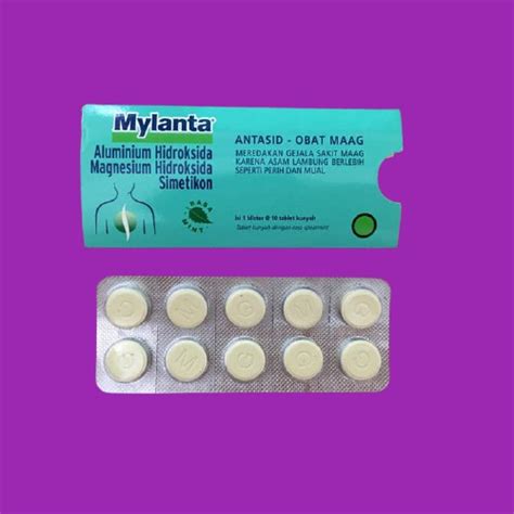 Jual Mylanta Tablet Ecer Per Strip Isi Tablet Shopee Indonesia