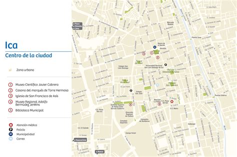 Mapa Del Centro De La Ciudad De Ica Galería De Mapas