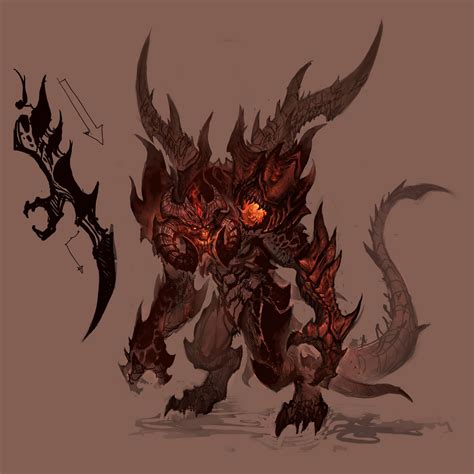 Diablo Fantasy Demon Fantasy Character Design Concept Art Characters