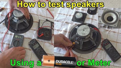 How To Test Broken Or Blown Speaker Drivers Bass Tweeter Mid Range Vintage Speakers Driver