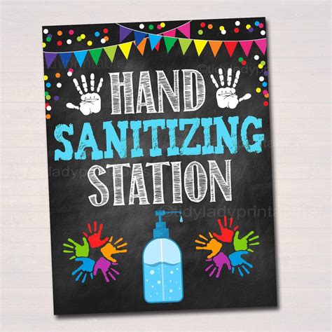 Hand Sanitizer Poster Setdefault Title School Nurse Office