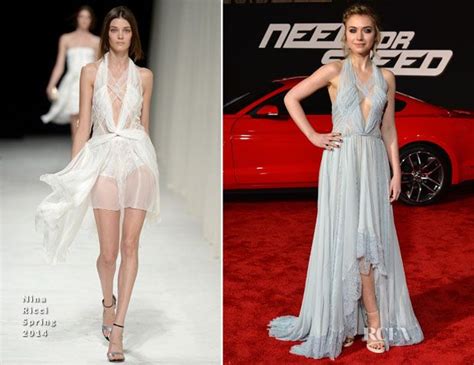 Imogen Poots In Nina Ricci Need For Speed LA Premiere Red Carpet Fashion Awards Red