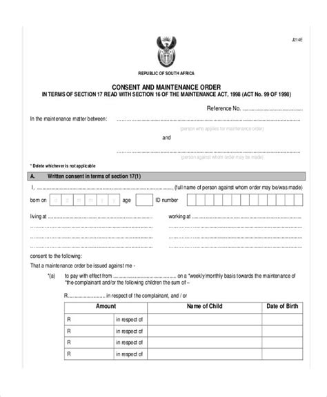 Court Consent Order Templates 13 Free Word Excel And Pdf Formats