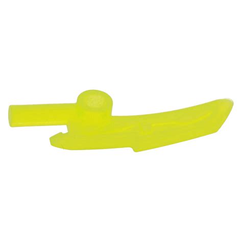 Lego Part 18950 Trans Neon Green Minifig Weapon Blade With Bar