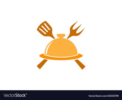 Food Menu Lunch Service Logo Template Logo Vector Image