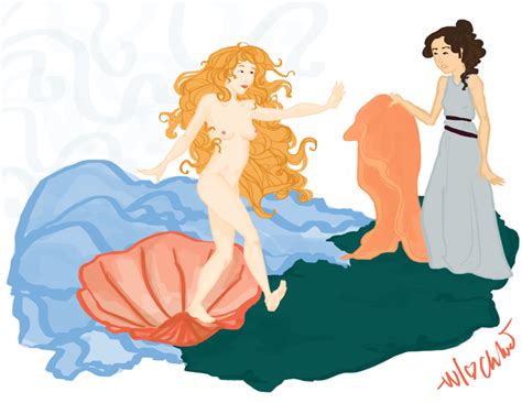 rule 34 2girls aphrodite aphrodite greek mythology areolae beach blue dress breasts brown