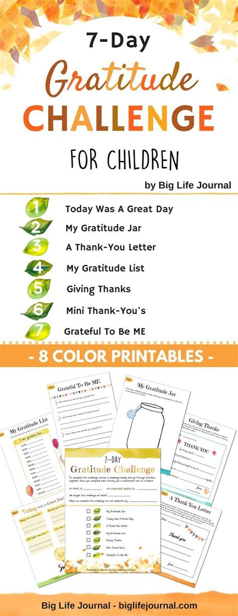 How To Teach Children To Be Grateful 7 Day Gratitude Challenge Big