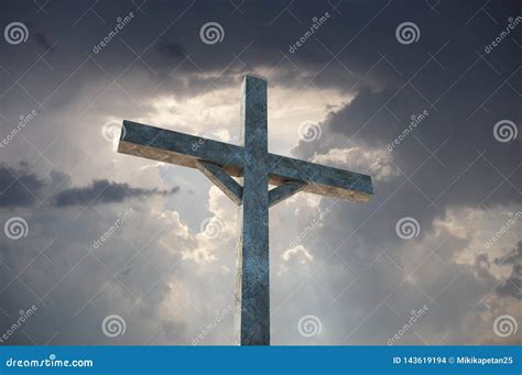 Christian Cross 3d Rendering Stock Illustration Illustration Of