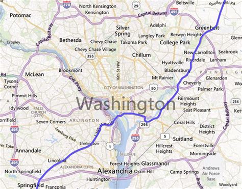 Online Maps Now Send Through Travelers Into Dc Greater
