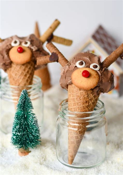 Penguin with ice cream, christmas greeting card. Rudolph Ice Cream Cones | Recipe | Christmas ice cream desserts, Christmas ice cream, Ice cream cone