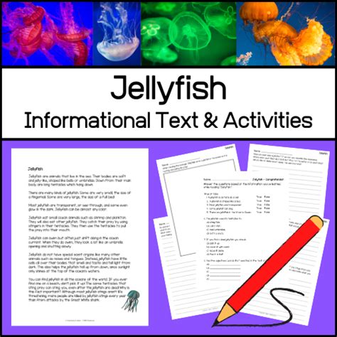 Jellyfish Informational Text And Activities My Teaching Library