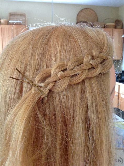 Yes the 4 strand plait. 4 (four) strand slide up braid | Braided hairstyles, Hair styles, Braids