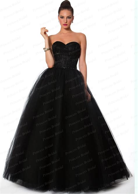 free shipping puffy sweetheart beaded floor length long black tulle ball gown indian evening