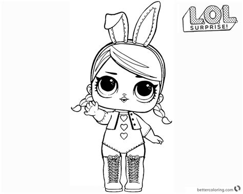 Lol Surprise Doll Coloring Pages Hops Free Printable Coloring Pages