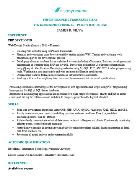 These templates will help you understand what employers expect to see in professional resumes. Information Technology (IT) Resume | Devmyresume.com