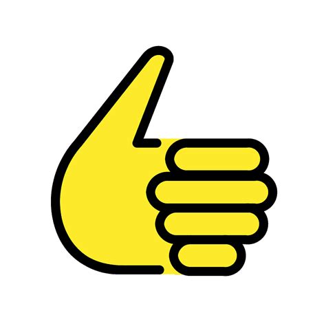 Thumbs Up Emoji Clipart Free Download Transparent PNG Creazilla