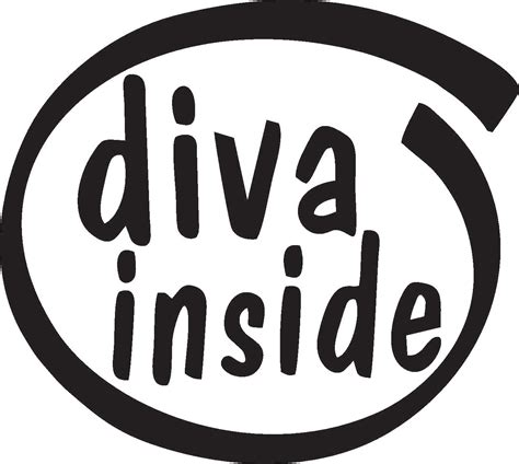 Diva Inside Decal Big Booty Bitch Windshield Decal Sticker